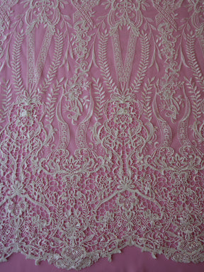 Ivory Embroidered Lace - Benita