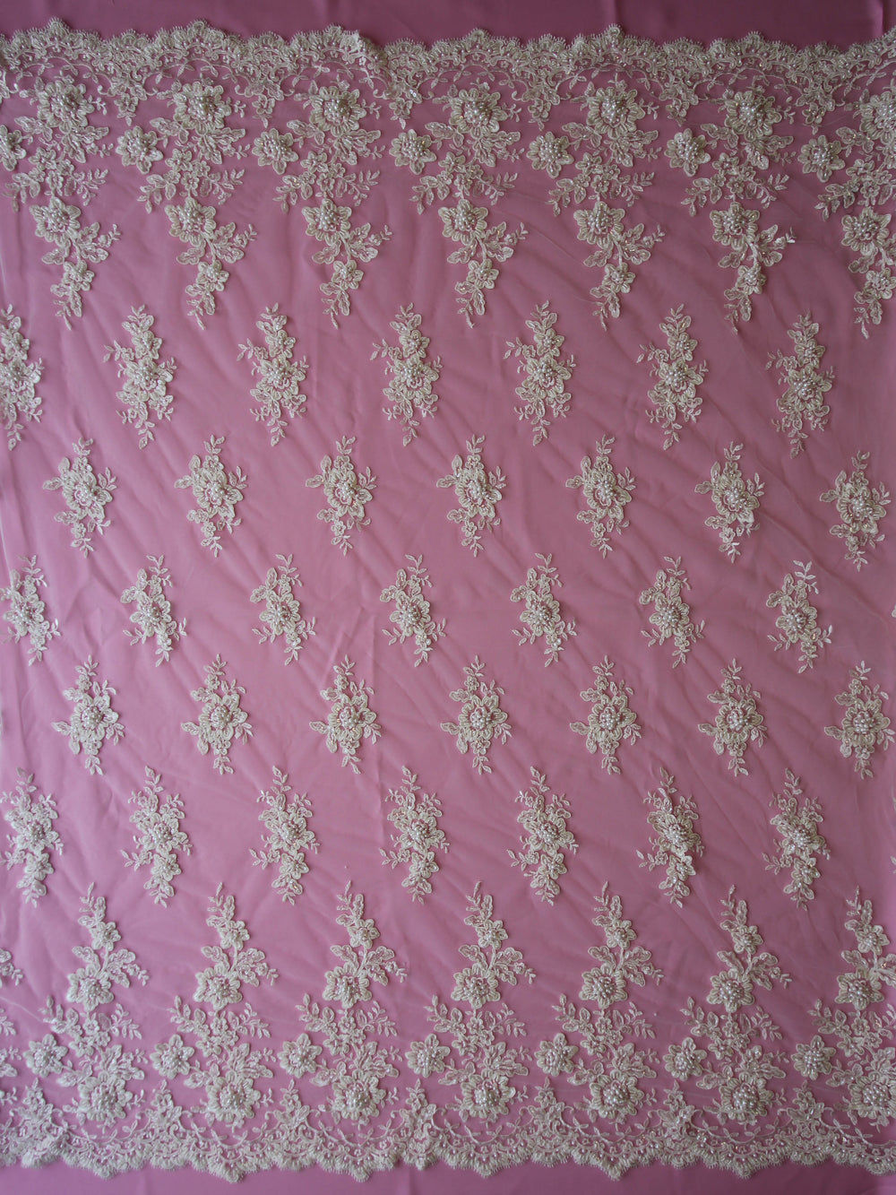 Ivory Beaded Lace Dorothy
