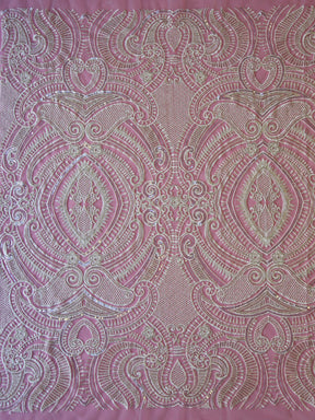 Ivory Hand Beaded Lace - Meadow