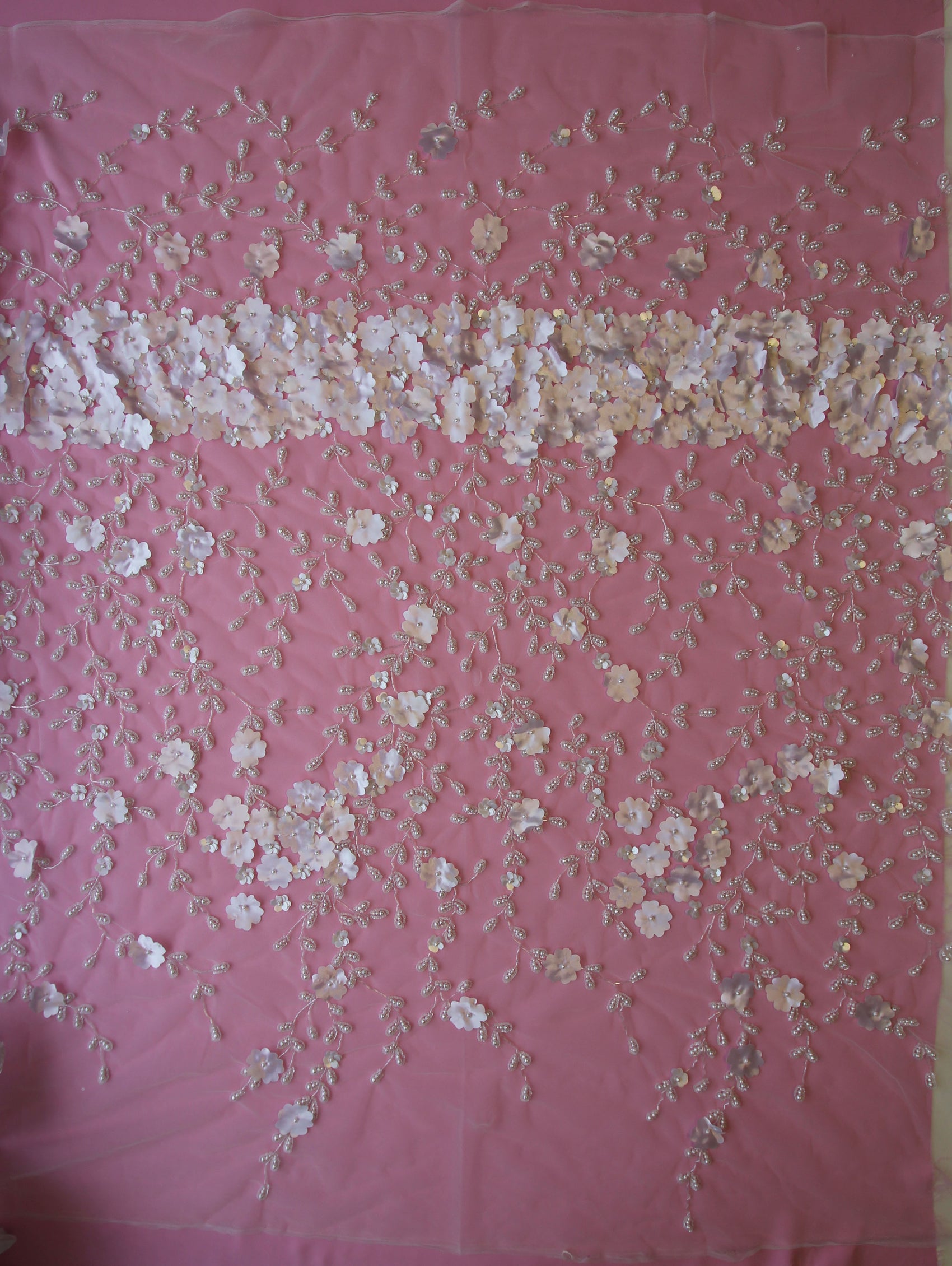 Ivory Beaded Lace Mattie