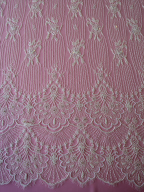 Ivory Beaded Lace - Persephone