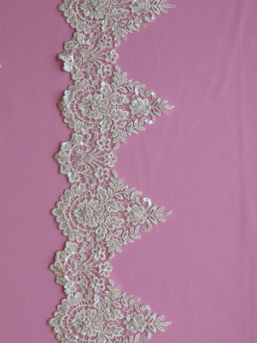 Ivory Beaded Lace Trim - Hazel