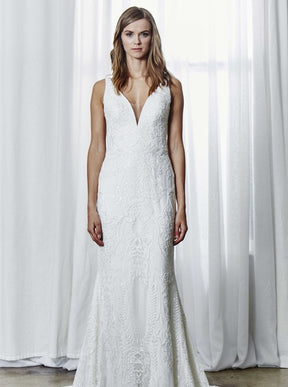 Ivory Embroidered Lace - Benita