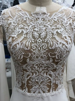Ivory Embroidered Lace - Benita