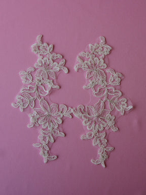 Ivory Corded Lace Appliques - Foxglove
