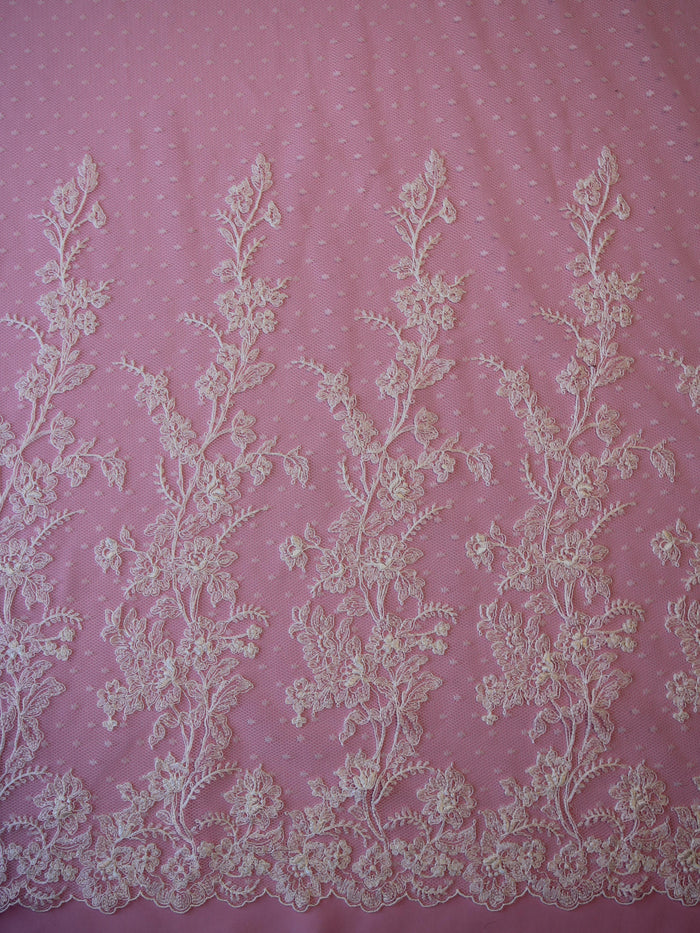Ivory Corded Lace Gossip
