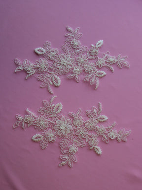 Ivory Corded Lace Appliques - Lois