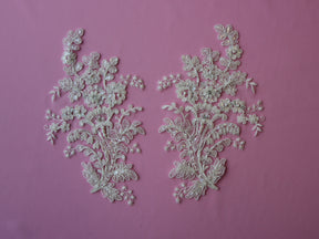 Ivory Corded Lace Appliques - Mona