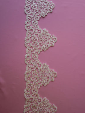 Ivory Corded Lace Trim - Acacia