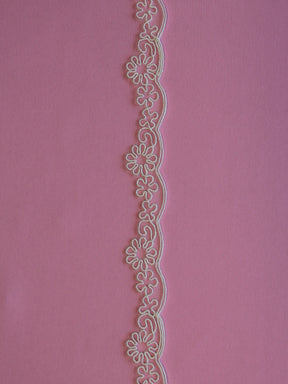 Ivory Corded Lace Trim - Celandine