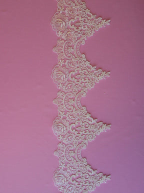 Ivory Corded Lace Trim - Gwendoline