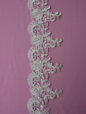 Ivory Corded Lace Trim - Hawaii