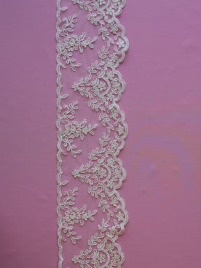 Ivory Corded Lace Trim - Kansas