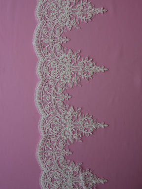 Ivory Corded Lace Trim - Oklahoma