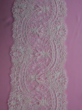 Ivory Corded Lace Trim – Rachel