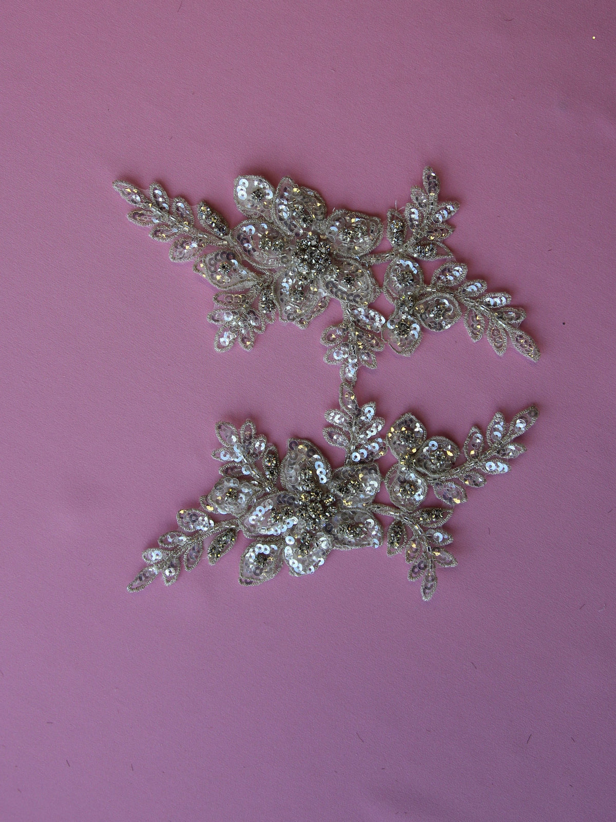 Ivory Crystal Embroidery - Delta