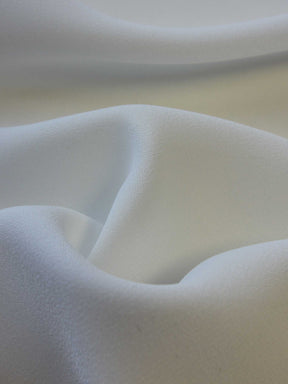Ivory Eco Polyester Crepe (140cm/56") - Wit