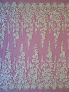 Ivory Embroidered Lace - Alessia