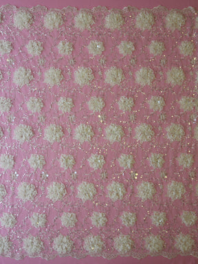 Ivory Beaded Lace - Carla