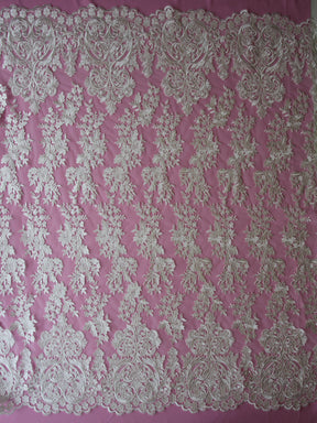 Ivory Embroidered Lace - Cassia