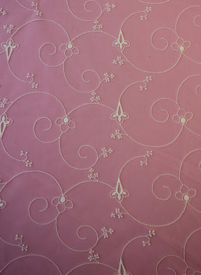 Ivory Embroidered Lace - Cortina