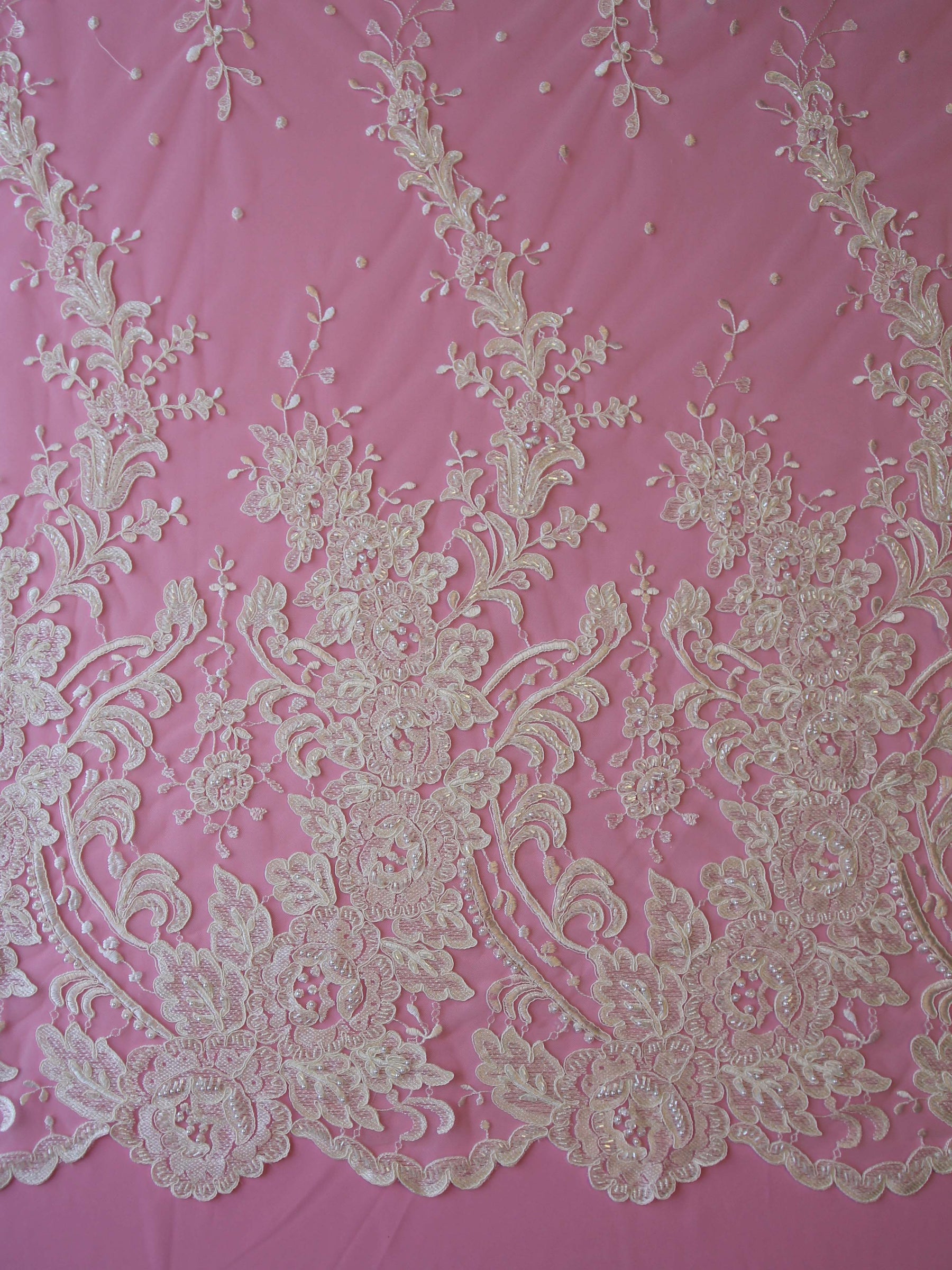 Ivory Beaded Lace - Daenerys