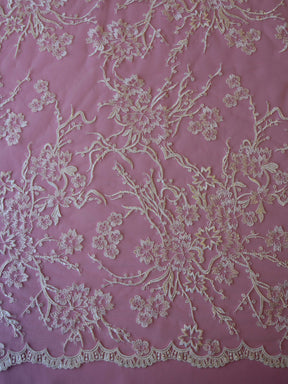 Ivory Embroidered Lace - Fayette