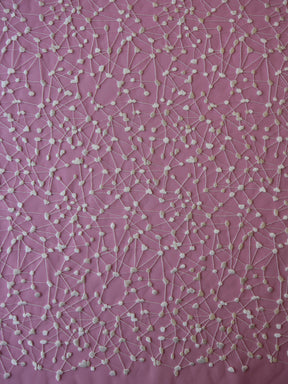 Ivory Embroidered Lace - Galileo