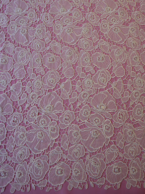 Ivory Embroidered Lace - Elsa
