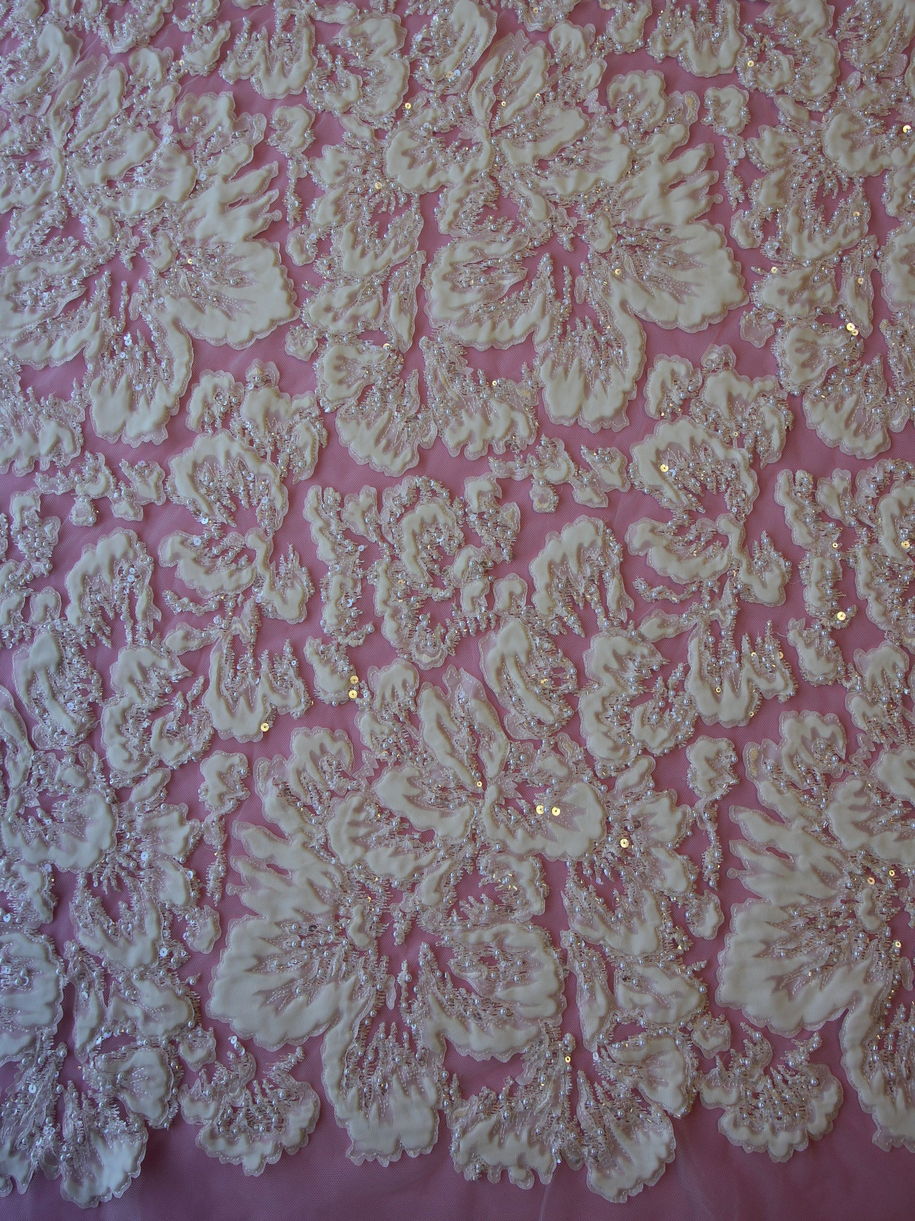 Ivory Embellished Lace - Allie