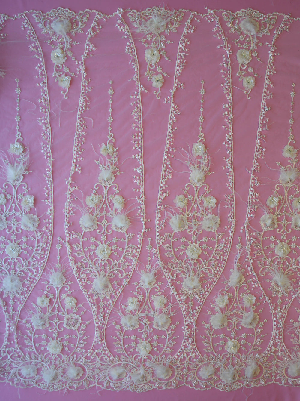 Ivory Beaded Lace Bridget main image 0