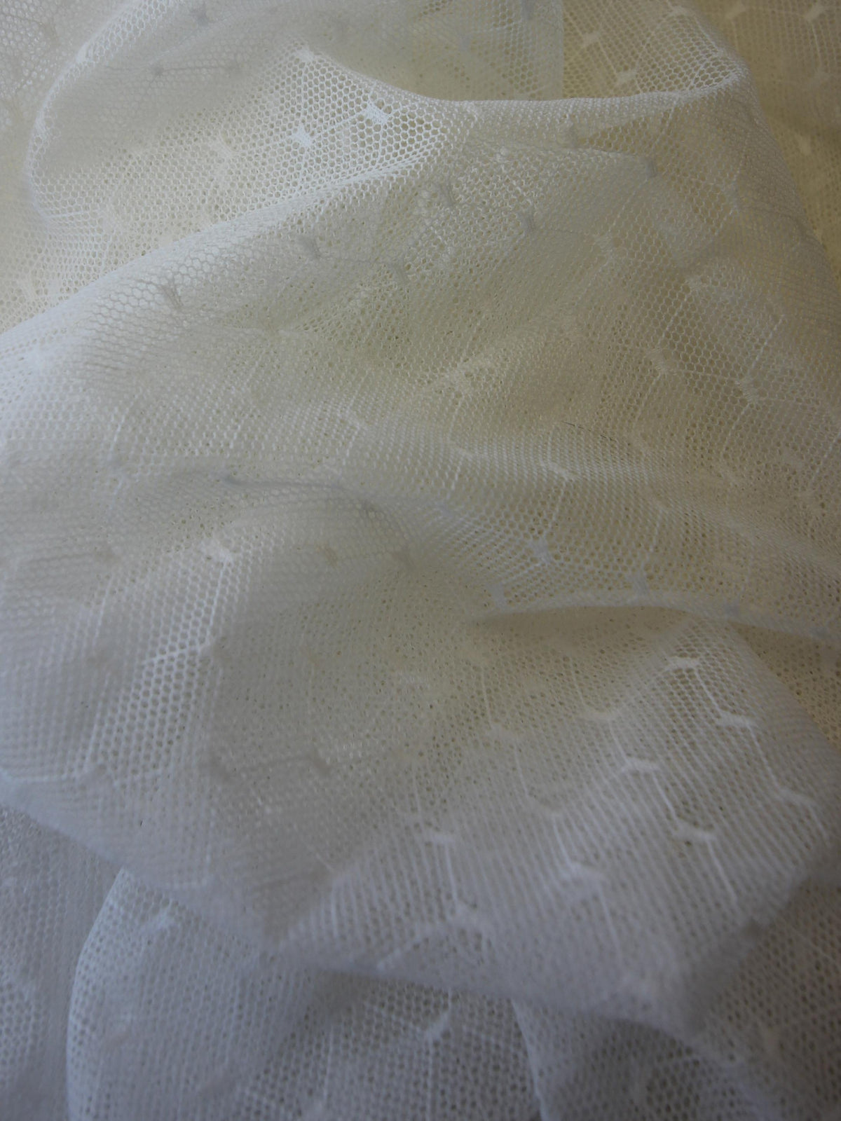 Ivory Stretch Tulle - Opulence