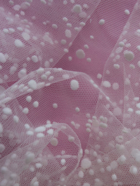 Ivory Flock Tulle (150cm/59") - Conjuror