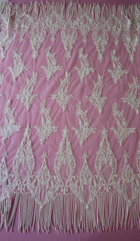 Ivory Beaded & Corded Lace - Infinity