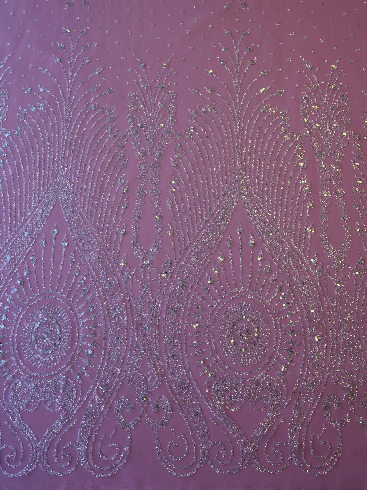 Ivory Glitter Lace - Flora