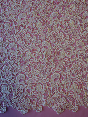 Ivory Guipure Lace - Saskia