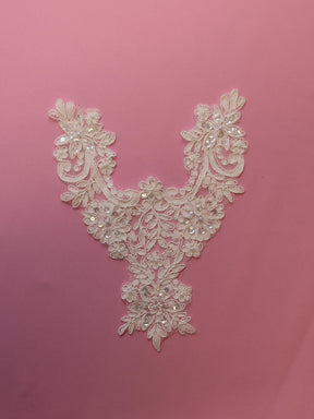Ivory Corded Lace Appliques - Duchy