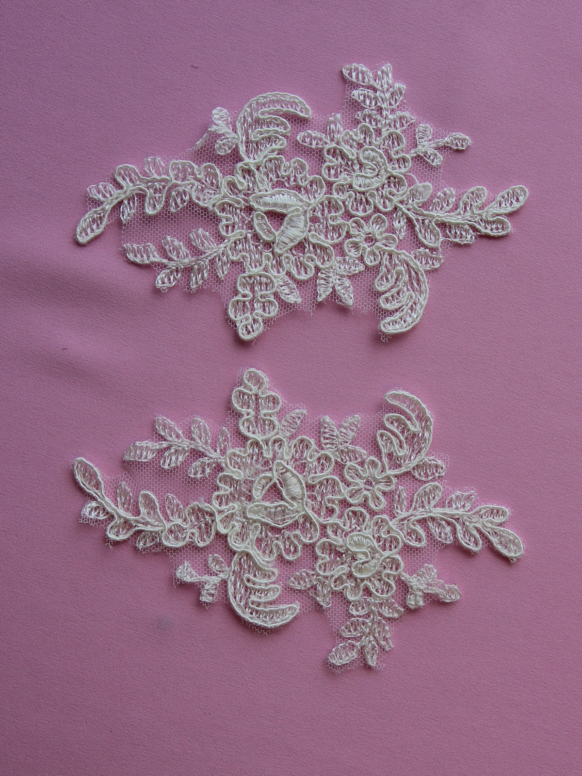 Ivory Corded Lace Appliques - Silvia