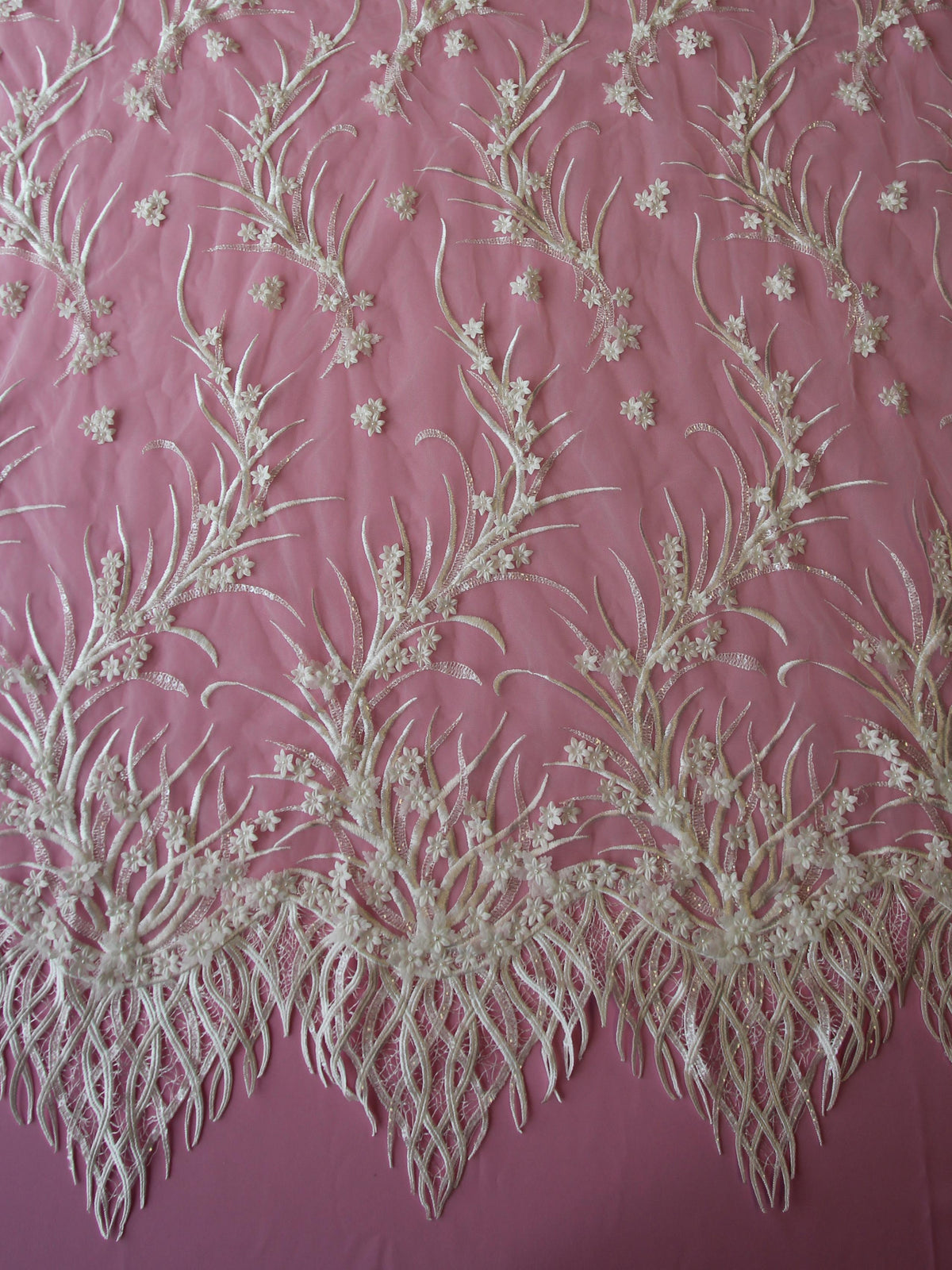 Ivory Embroidered Lace - Sonnet
