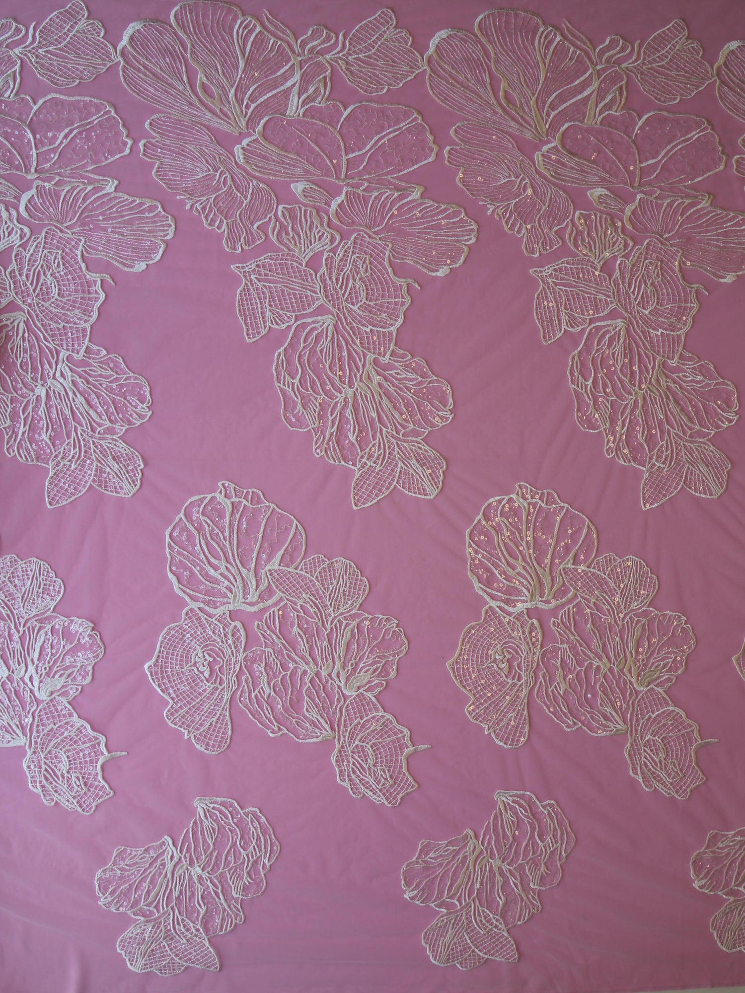 Black Sequinned Embroidery Lace Gaynor