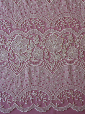 Ivory Laser and Embroidered Lace - Tamara