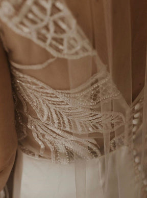 Ivory Beaded Lace - Bridget