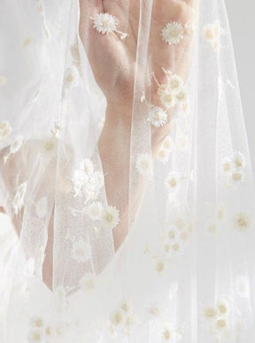 Ivory Embroidered Lace - Lyall