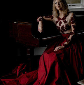 Wine Corded Lace - Janis