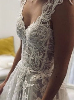 Ivory Embroidered Lace - Keegan