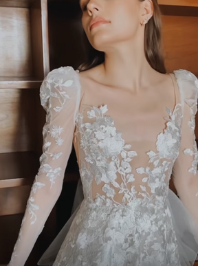 Ivory Embroidered Lace - Lana