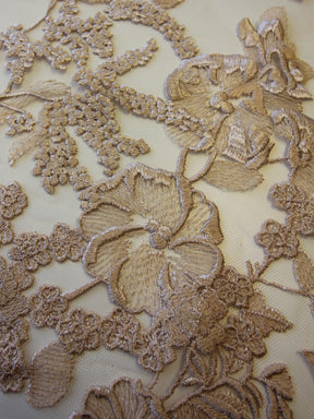Latte Embroidery Lace - Garbo