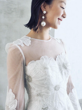 Ivory Embroidered Lace - Liezel