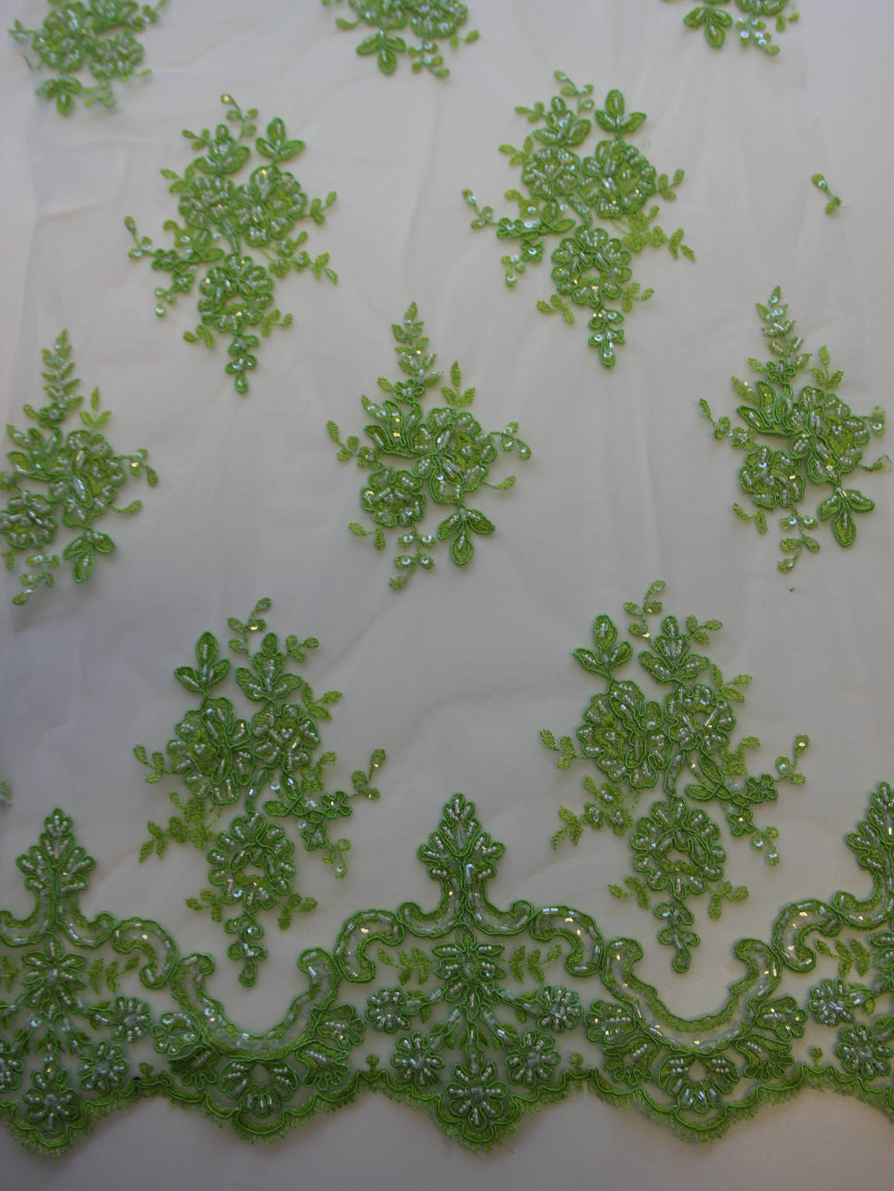 Natasha Lime Green Lace main image 0