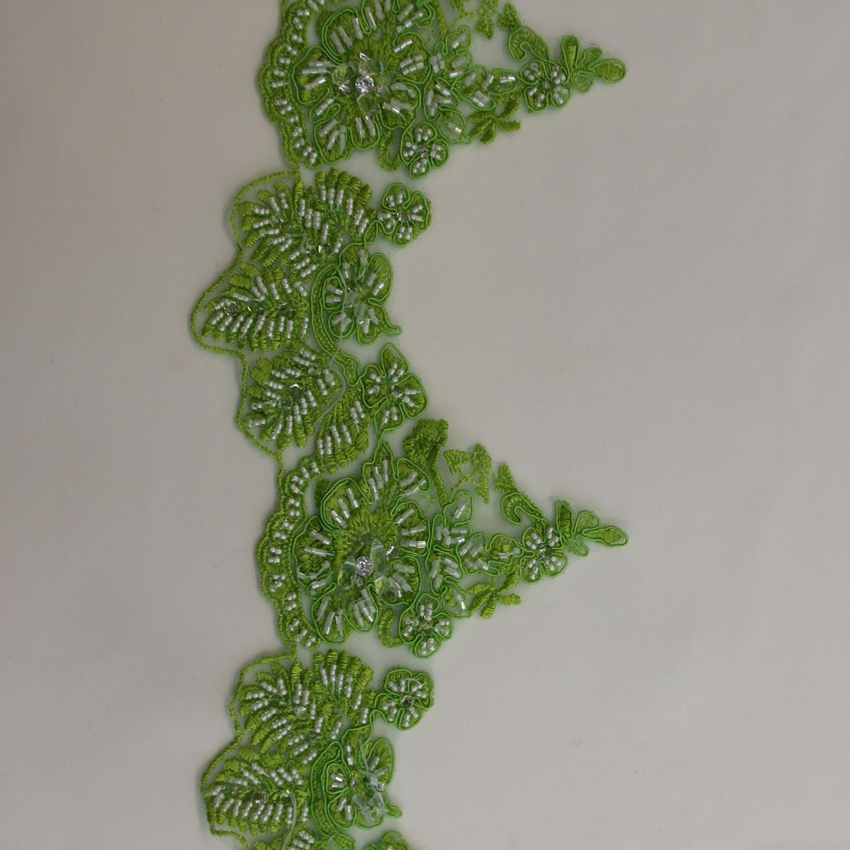 Tropical Green Lace Trim - Chelsea